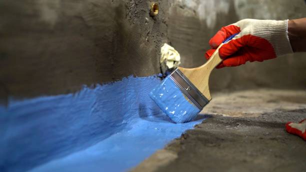 Commercial Exterior Waterproofing project at a Weidman, MI business property by SJ Waterproofing Pros